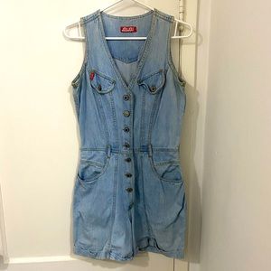 Vintage 90’s jean romper / overalls / one piece